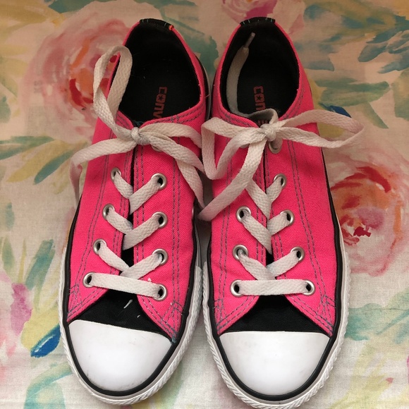 Converse Other - Converse Bright Pink Youth/Kid Shoes- Size 1